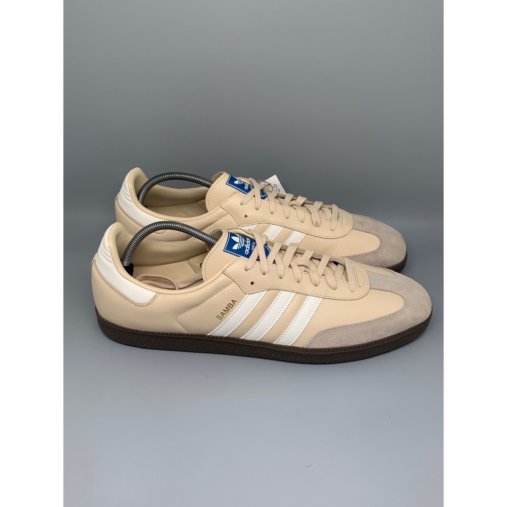 Adidas Samba OG Sand Cream Soccer Shoes JR0914 Men's Sz 19 NEW